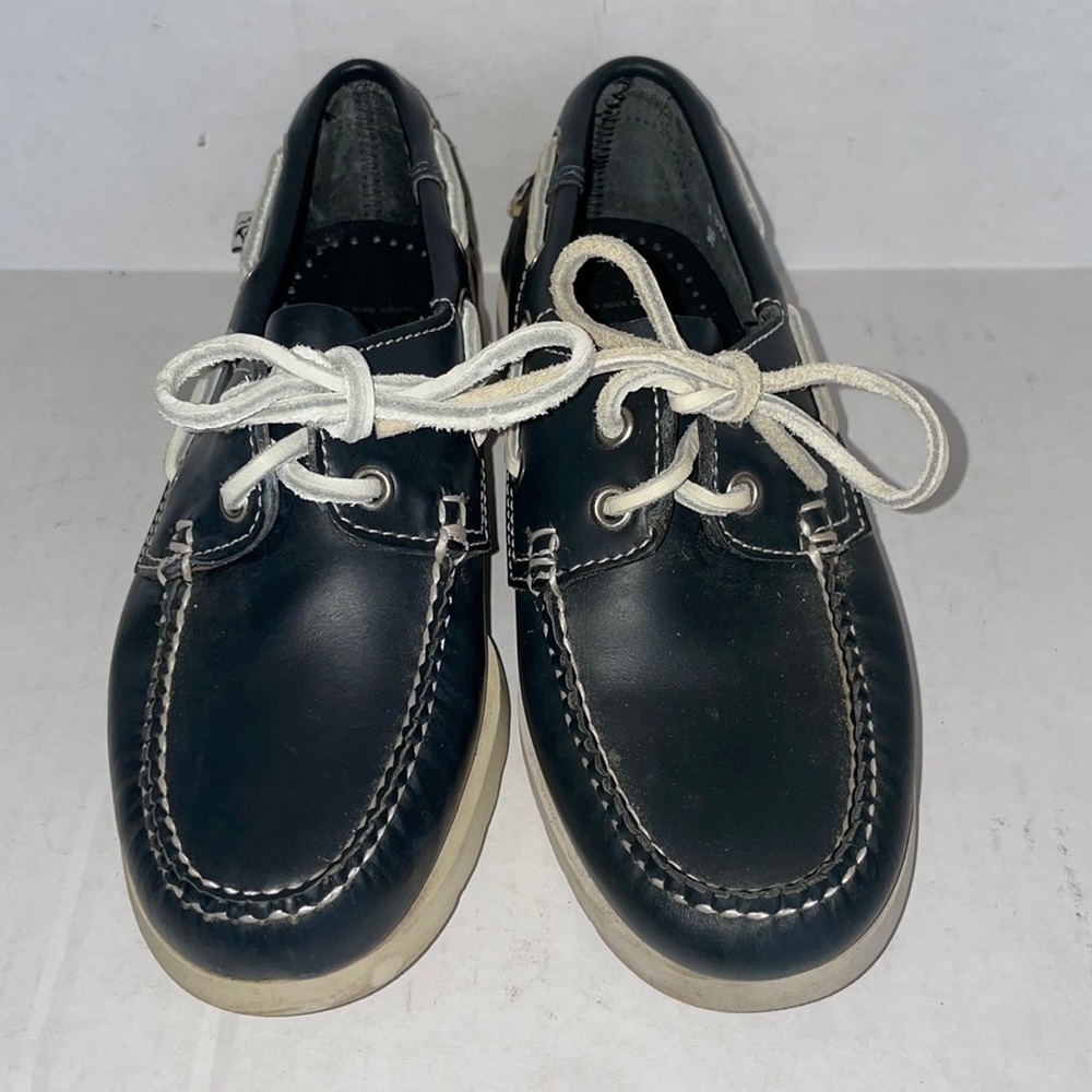BROOKS Brothers Navy moccasins loafers boat shoes slip ons boys sz 13.5 youth